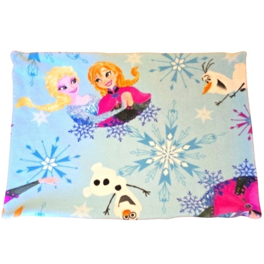 Twin Size Pillowcase FLEECE Disney Frozen Elsa‎ Anna Olaf